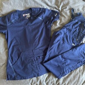 Grey's Anatomy Navy Blue Scrub Set